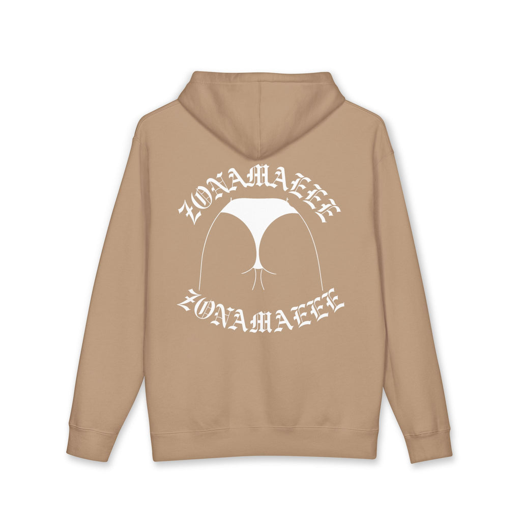 Zonamaeee White Logo Hoodie