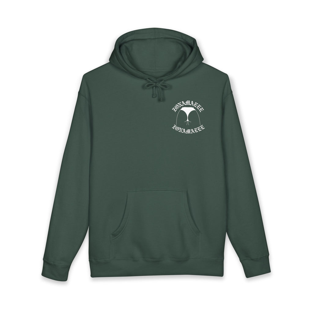 Zonamaeee White Logo Hoodie