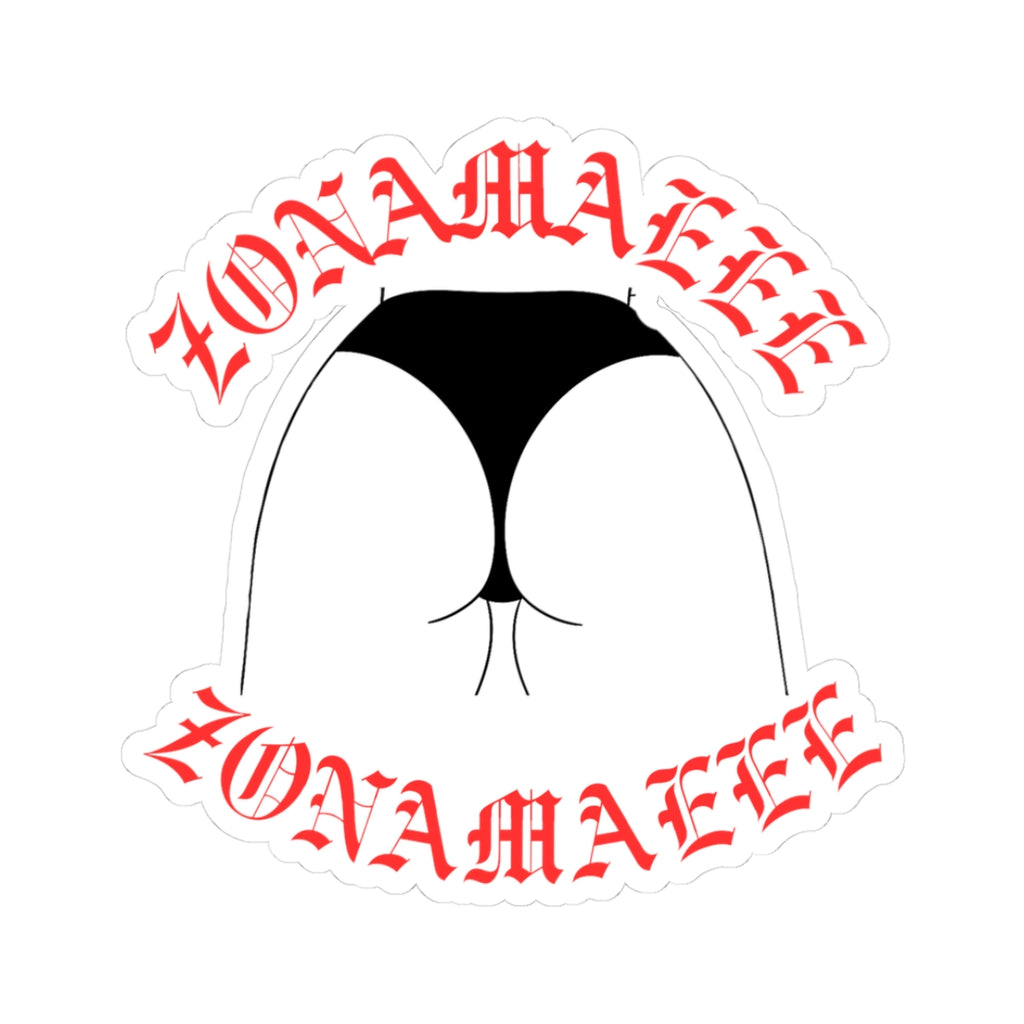 Zonamaeee Red & Black Sticker