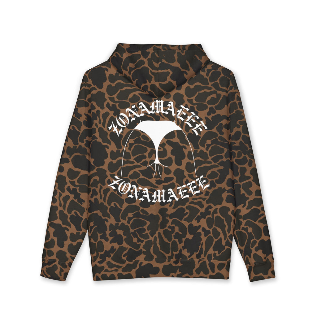 Zonamaeee White Logo Hoodie