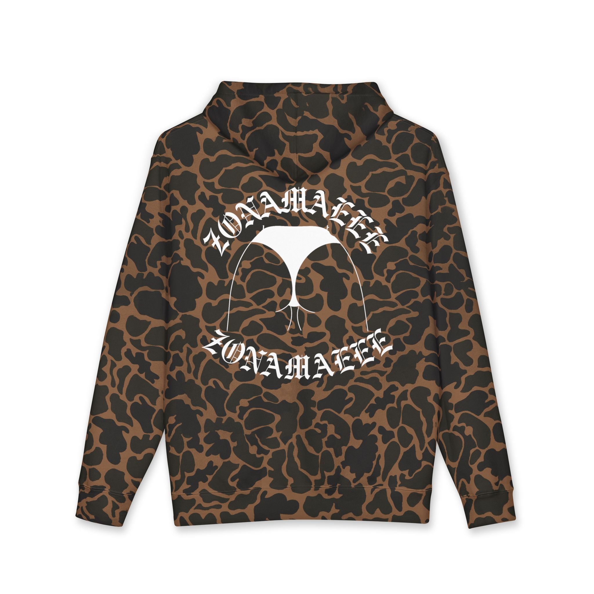 Zonamaeee White Logo Hoodie