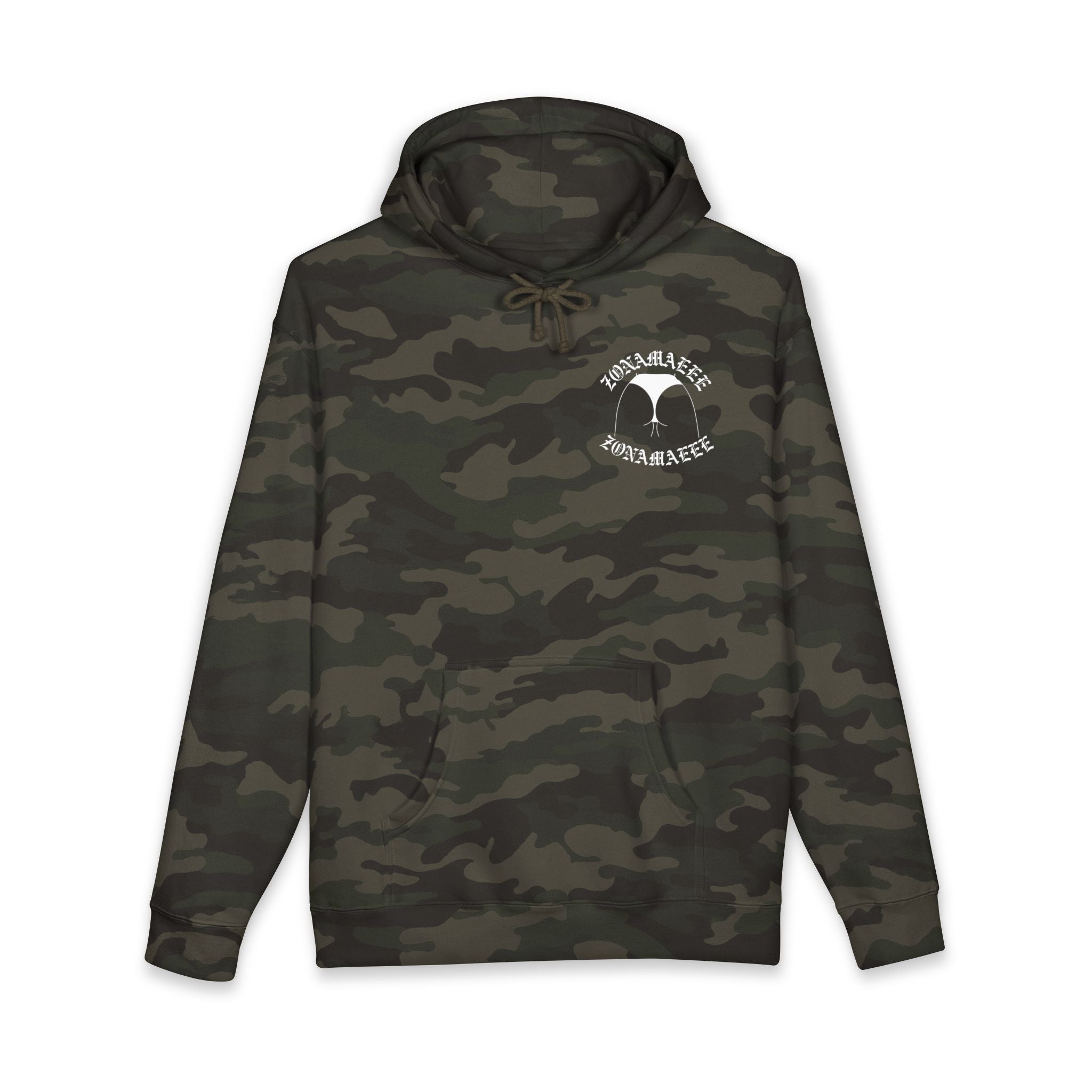 Zonamaeee White Logo Hoodie