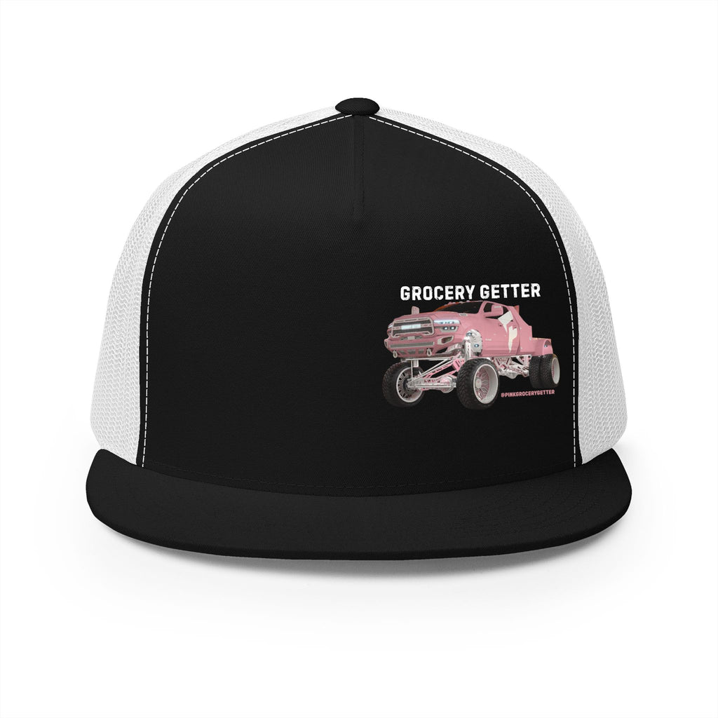 The Grocery Getter White Mesh Trucker Snapback