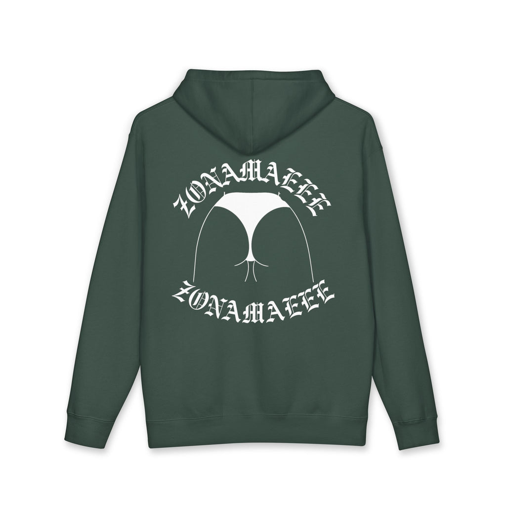 Zonamaeee White Logo Hoodie