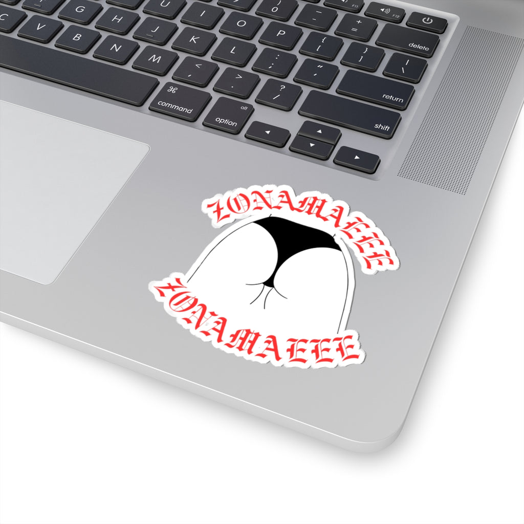 Zonamaeee Red & Black Sticker