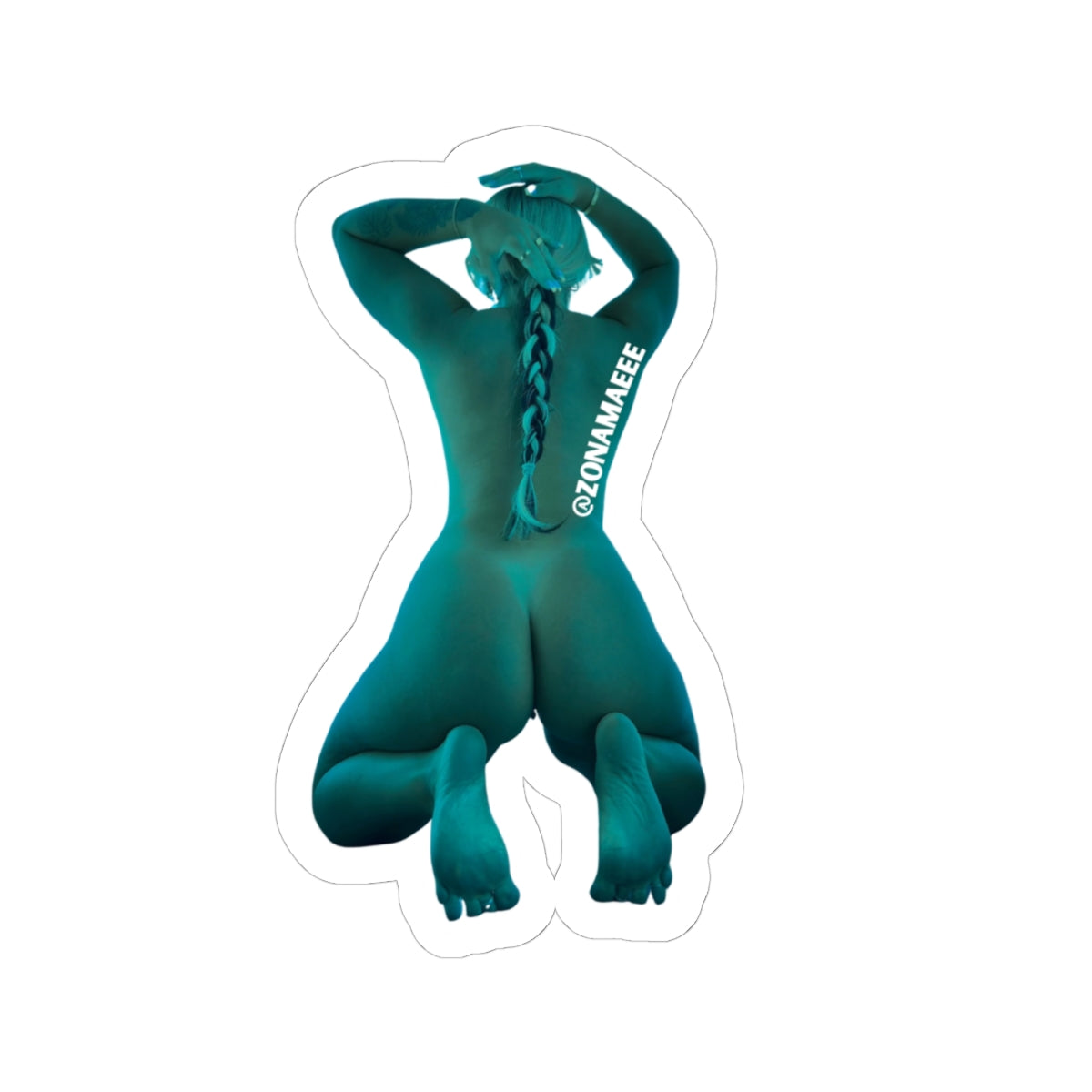 Blue Light Peach Sticker