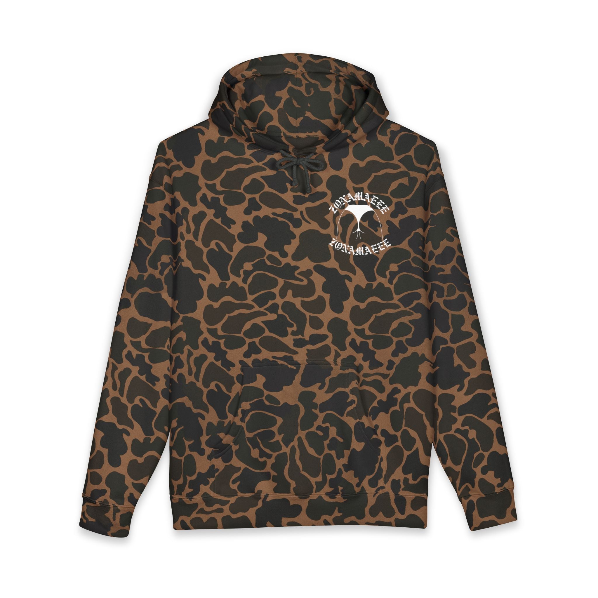 Zonamaeee White Logo Hoodie