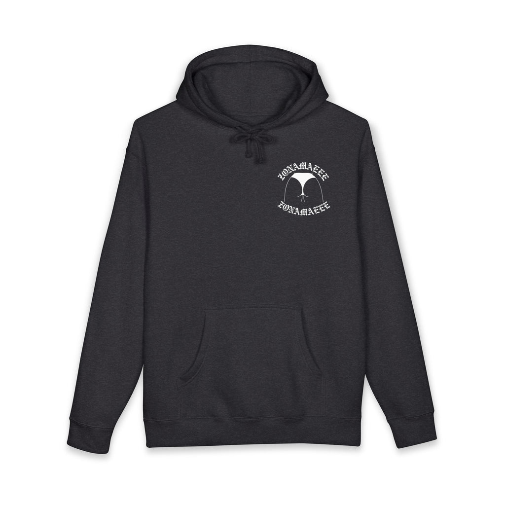Zonamaeee White Logo Hoodie