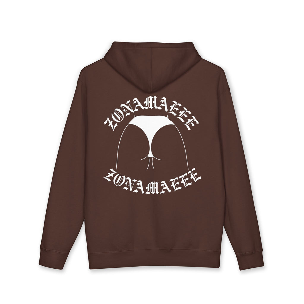 Zonamaeee White Logo Hoodie