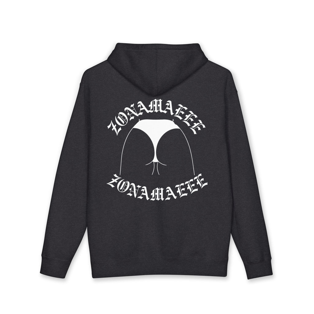 Zonamaeee White Logo Hoodie