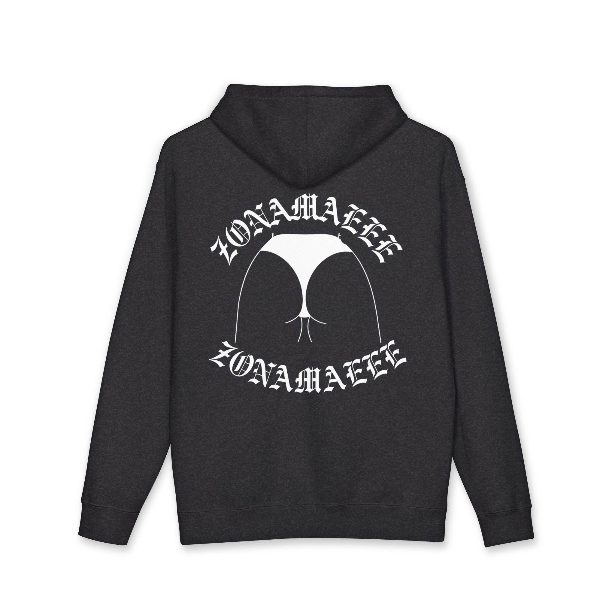 Zonamaeee White Logo Hoodie
