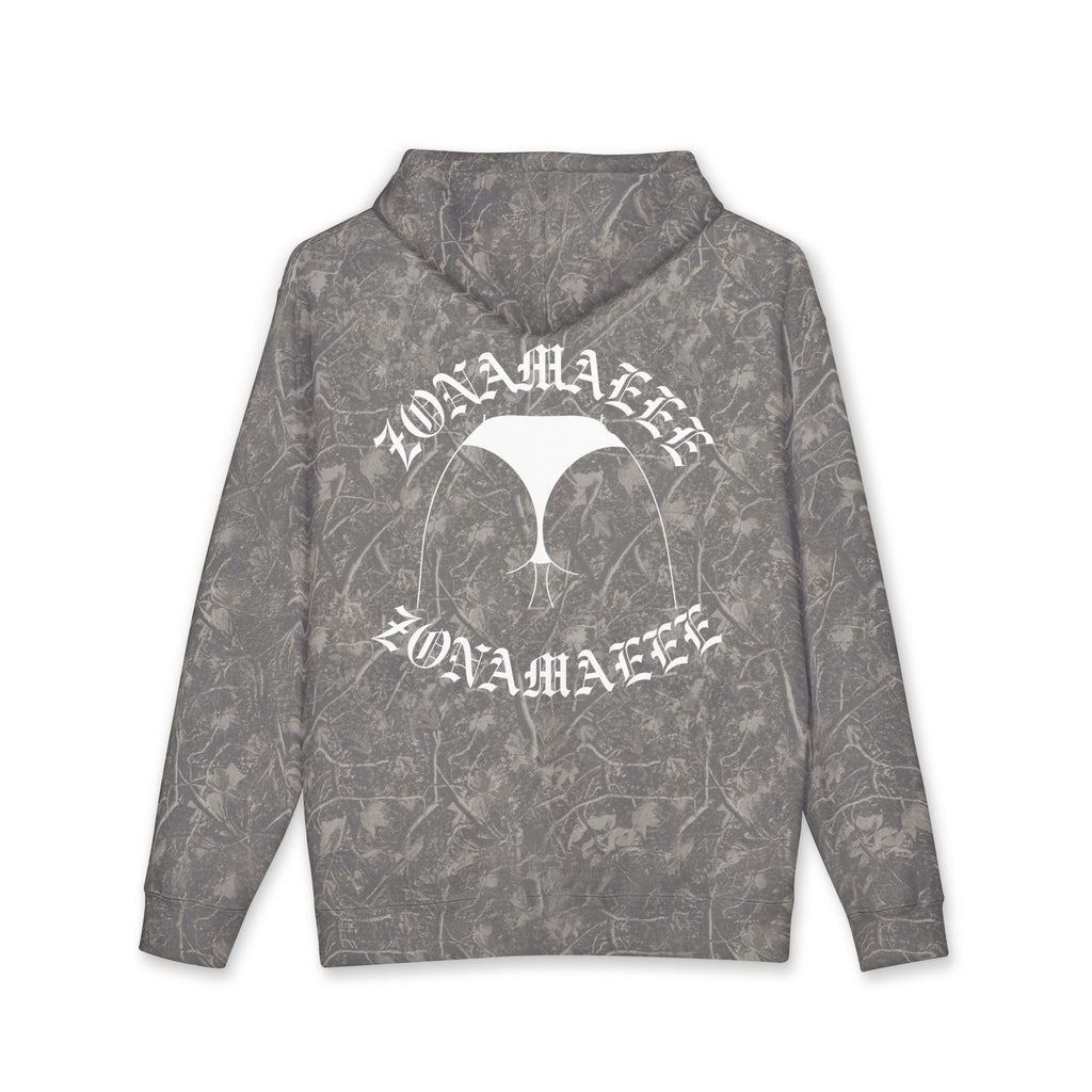 Zonamaeee White Logo Hoodie