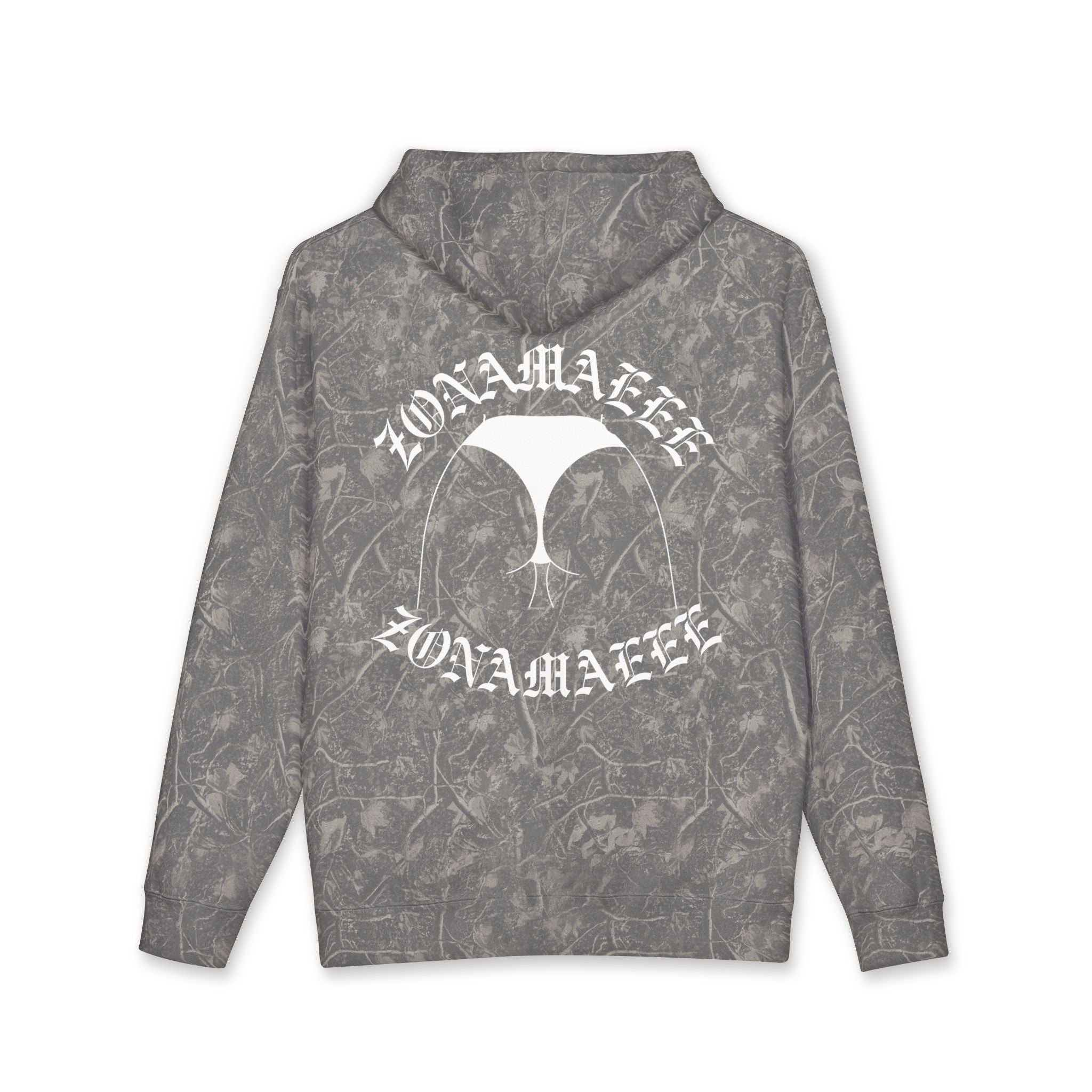 Zonamaeee White Logo Hoodie