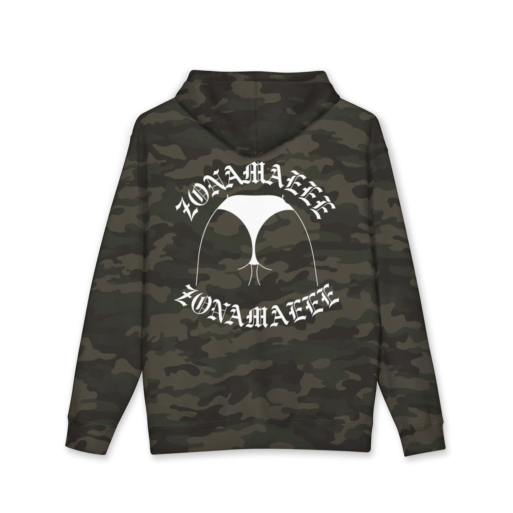 Zonamaeee White Logo Hoodie