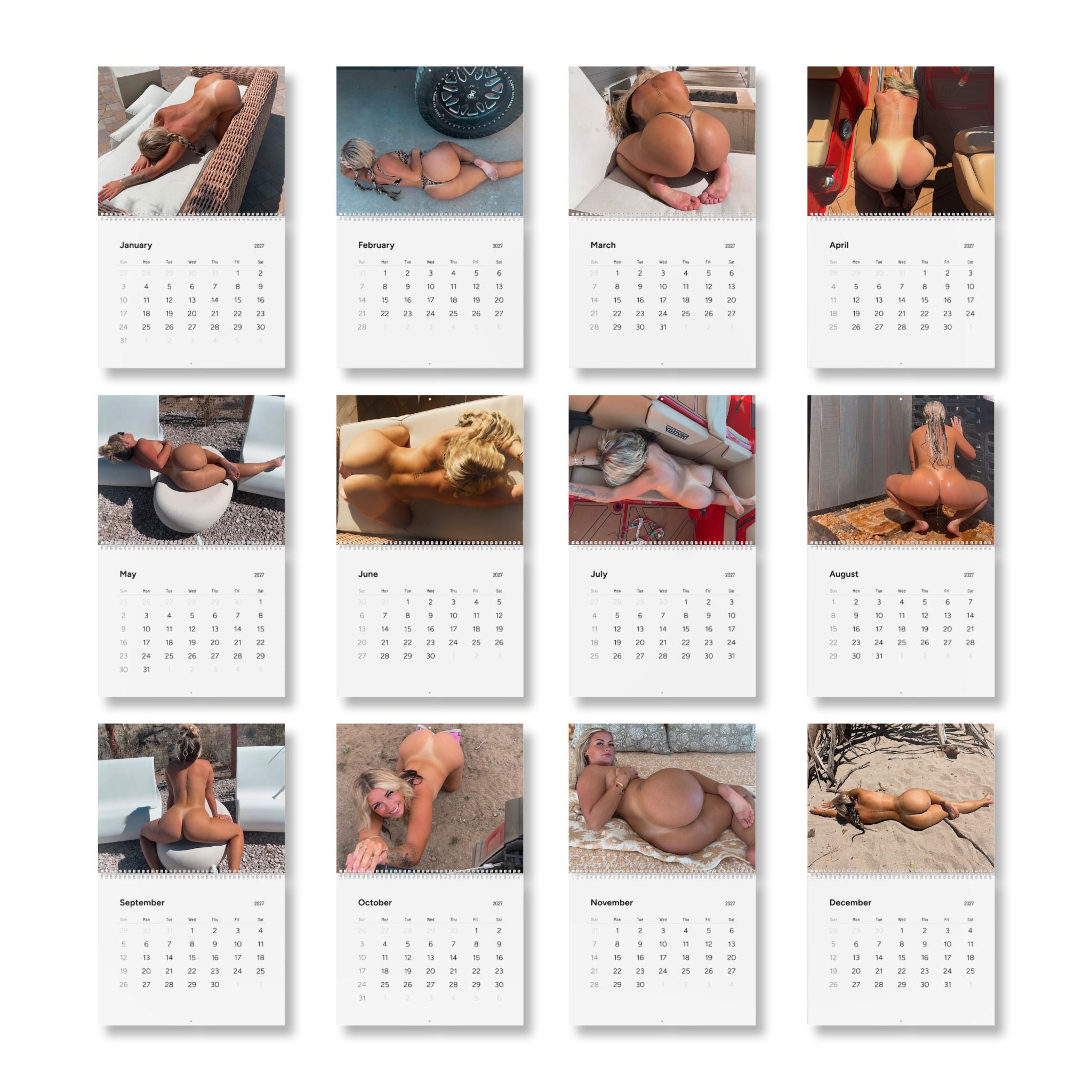 2027 Zona Mae NSFW Calendar