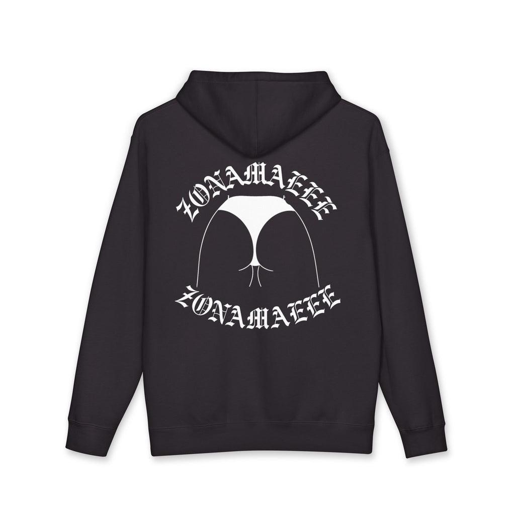 Zonamaeee White Logo Hoodie