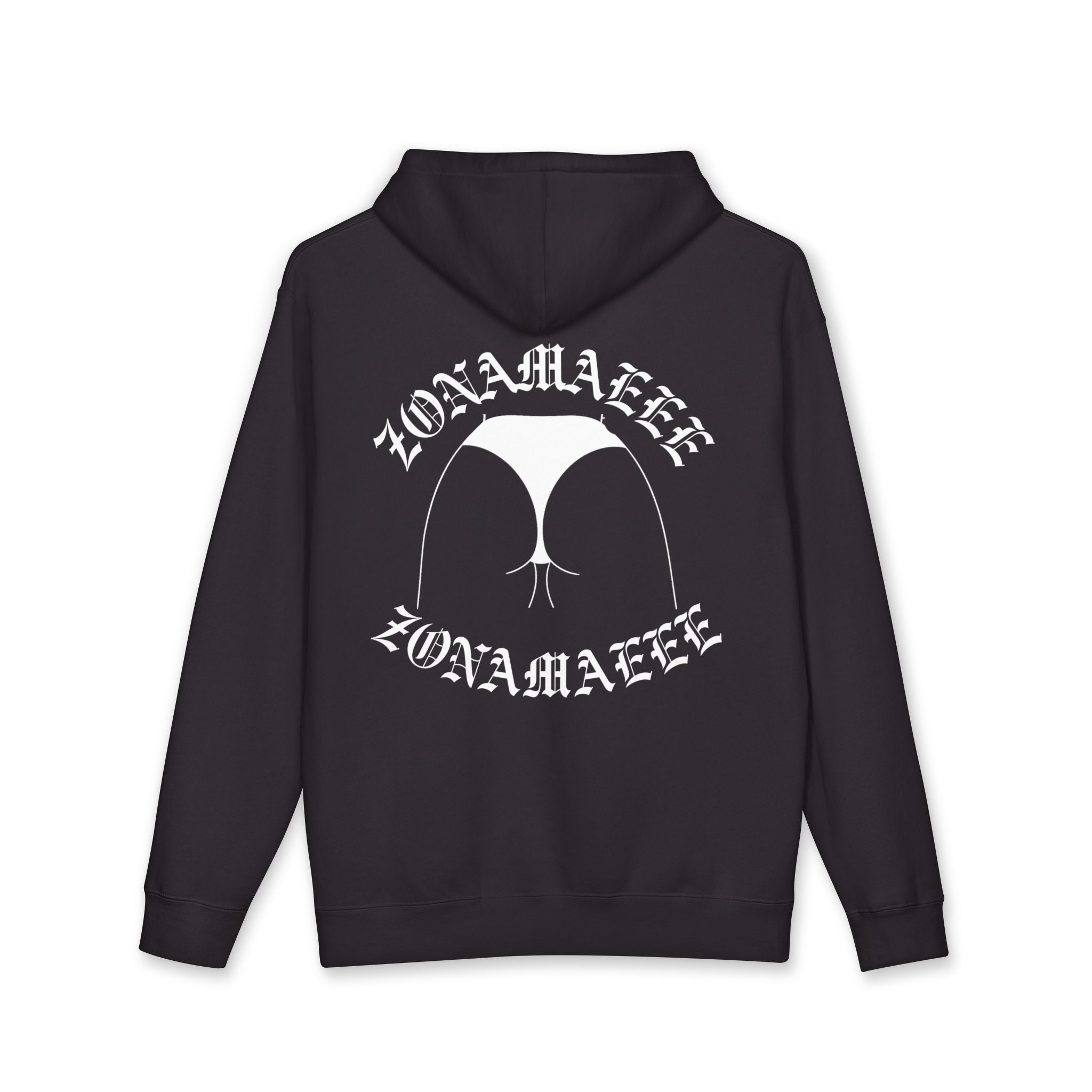 Zonamaeee White Logo Hoodie